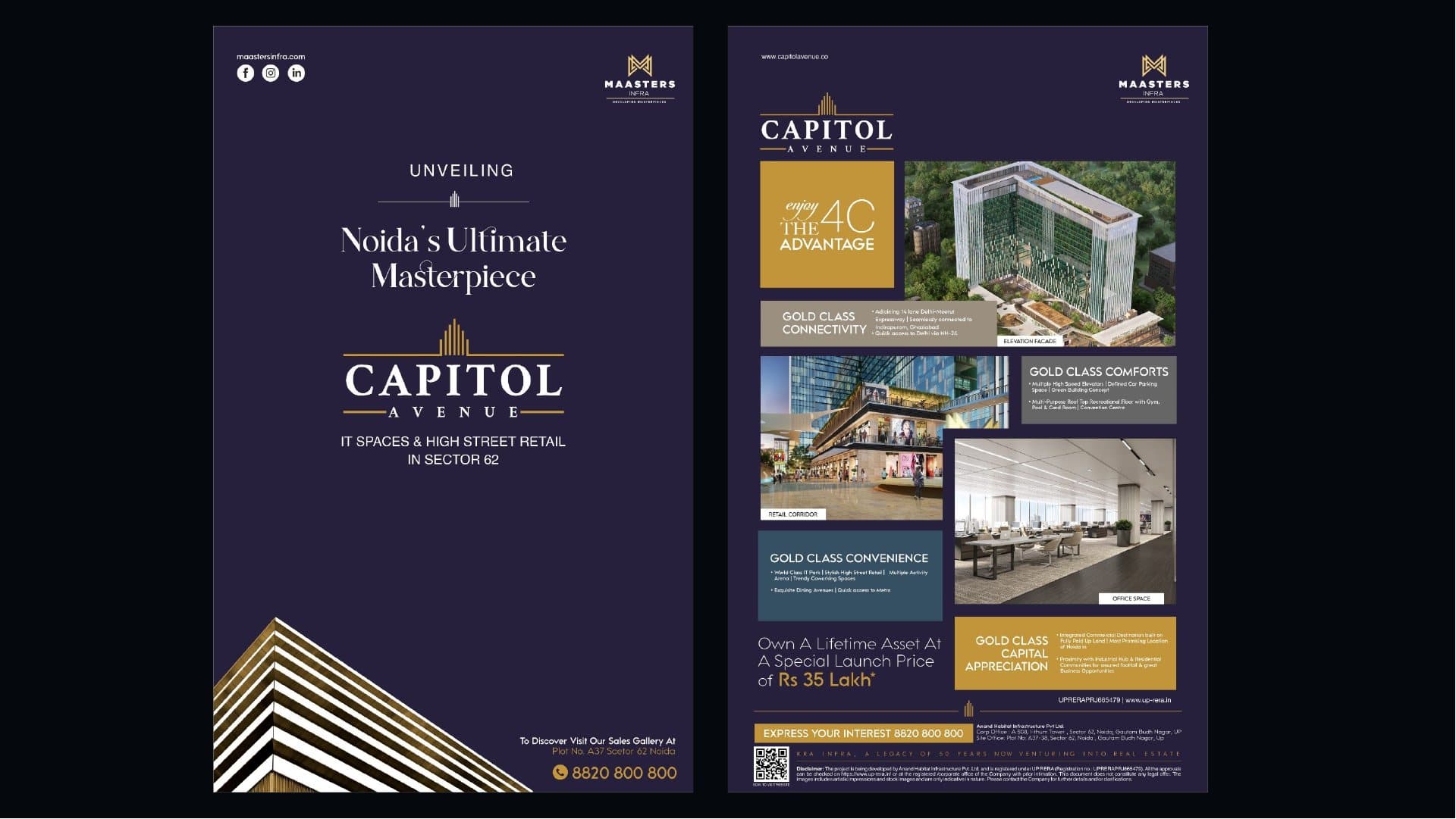 Capitol Avenue press ads: Unveiling Noida's ultimate masterpiece