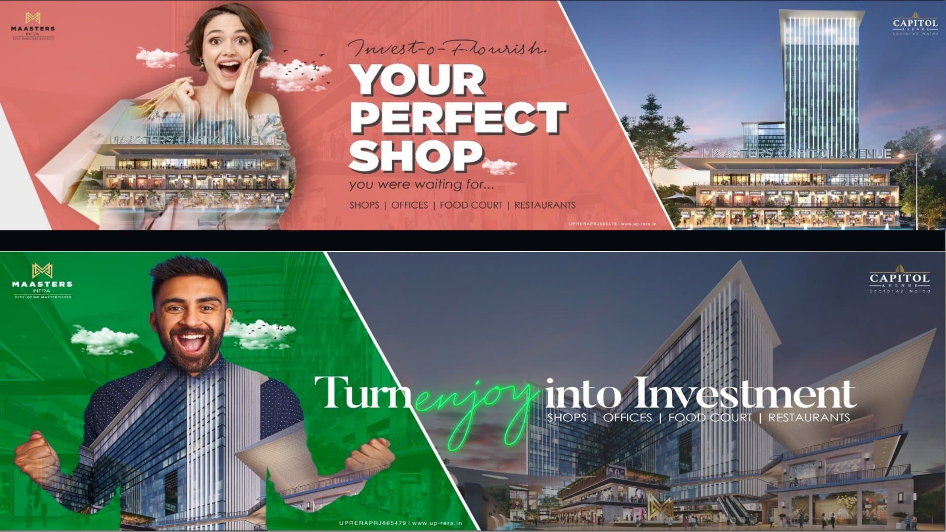 Two Capitol Avenue hoardings: Your Perfect Shop and Turn Enjoy into Investment